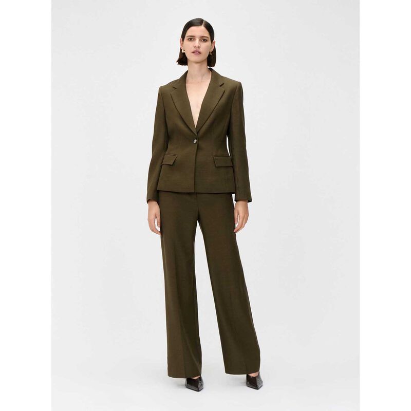 Veronika Maine Stripe Twill Hourglass Blazer image number 3
